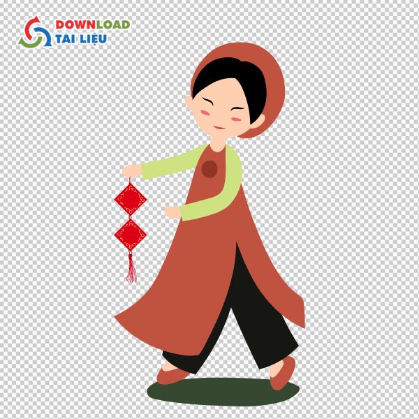 Tải Áo Dài Vector Truyền Thống Định Dạng AI, PSD, PNG logo áo dài vector