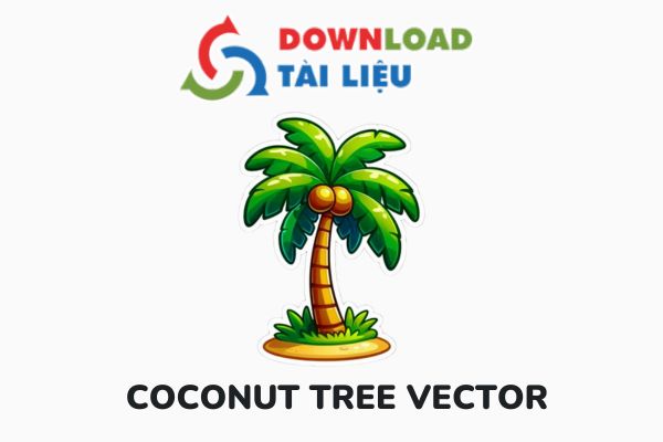 coconut tree vector avatar