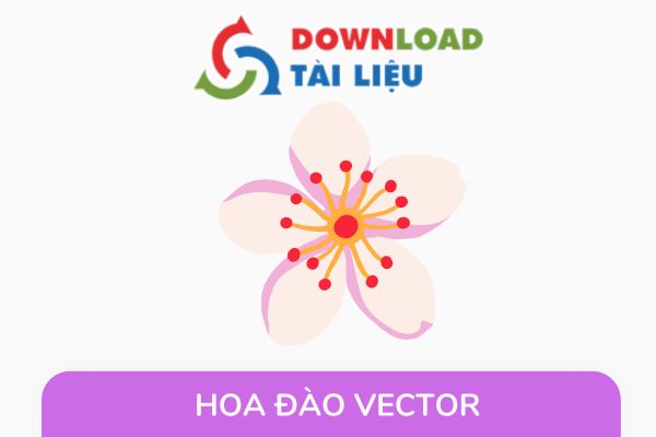 hoa dao vector avatar