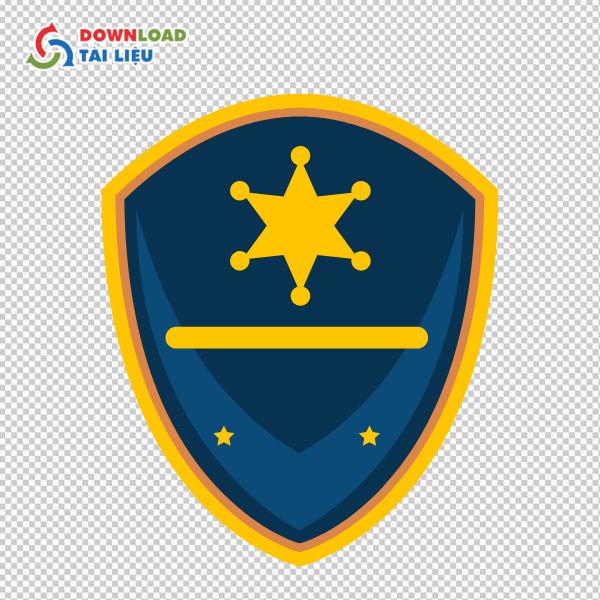 logo công an vector đơn giản