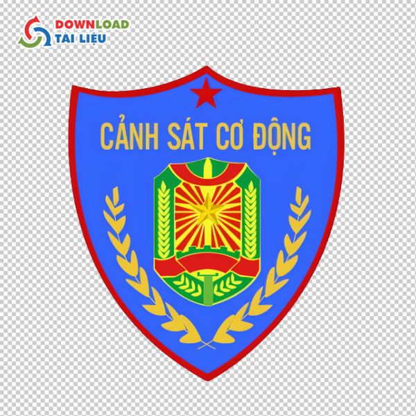 logo cảnh sát cơ động vector