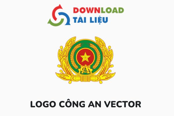 logo cong an vector avatar