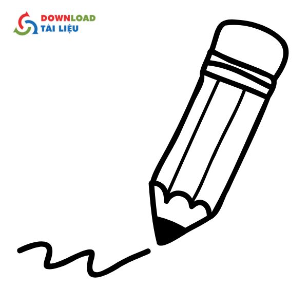 pencil vector trắng đen