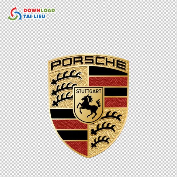 porsche logo vector cơ bản