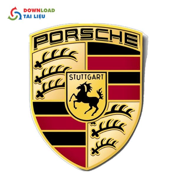 porsche logo vector nguyên bản