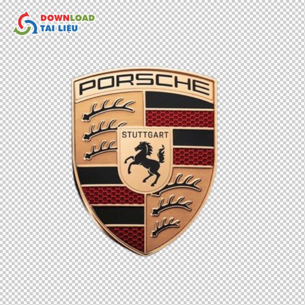 porsche logo vector cổ điển