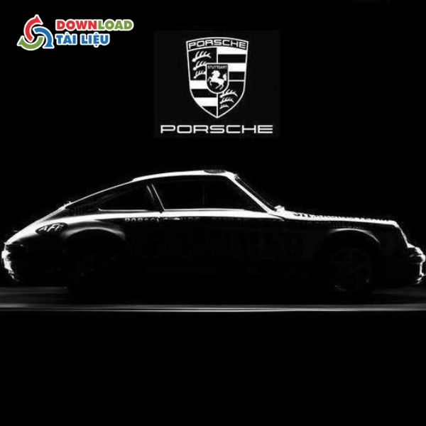 porsche logo vector và xe hơi