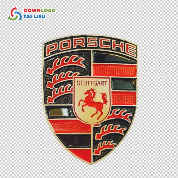 porsche logo vector sáng tạo