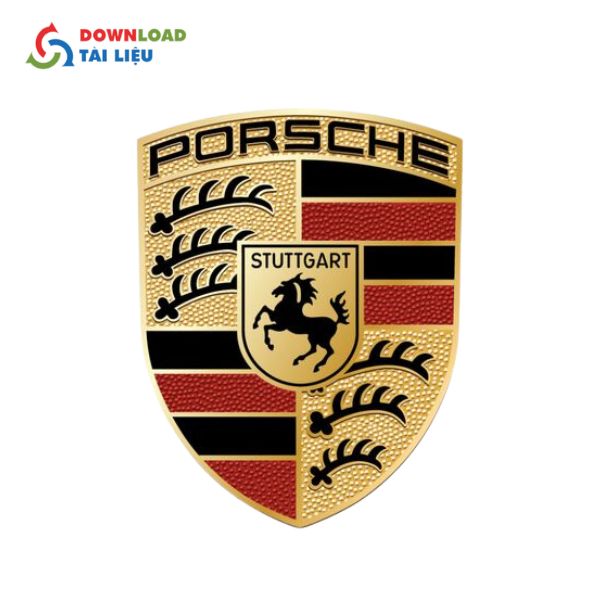 porsche logo vector đẹp