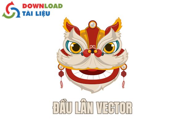 Đầu lân vector