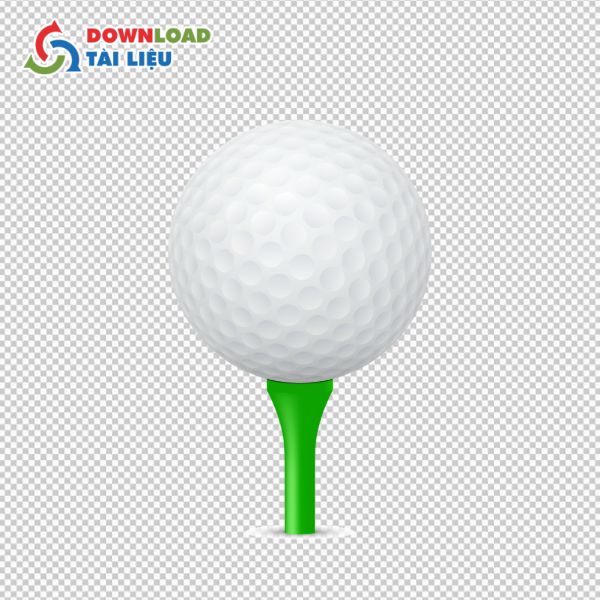 Vector Golf Tee and Ball