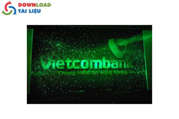 backgroud logo vietcombank vector 