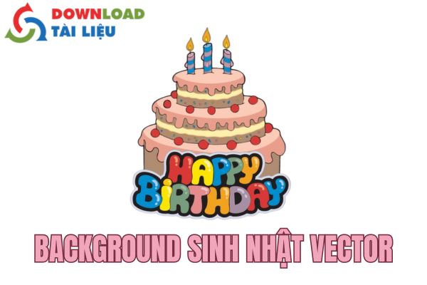 background sinh nhật vector