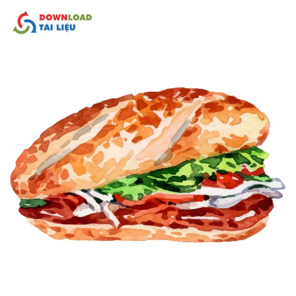 bánh mì việt nam vector