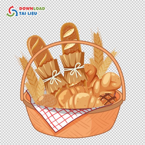 vector giỏ bánh mì png