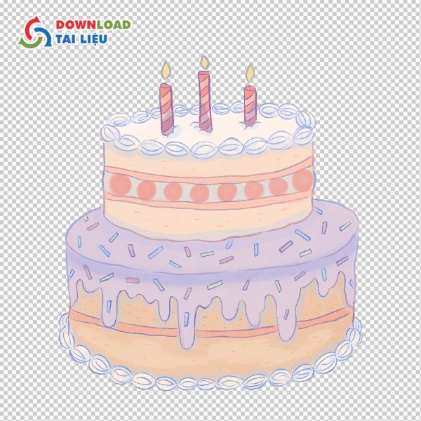 bánh sinh nhật vector đẹp