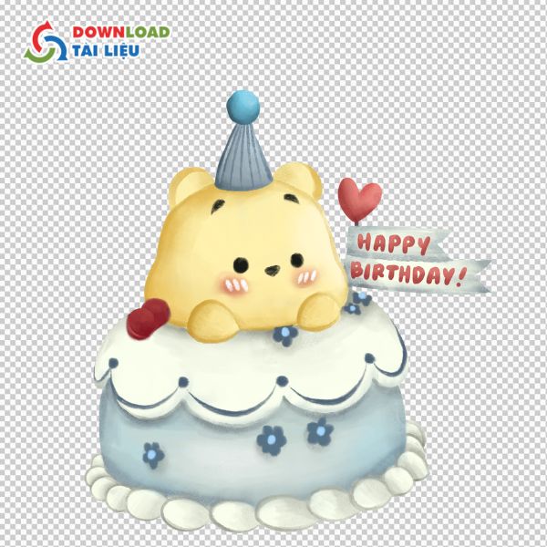 bánh sinh nhật vector cho em bé