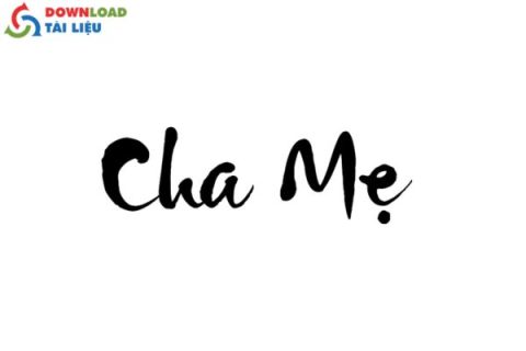 cha mẹ thư pháp vector 6 