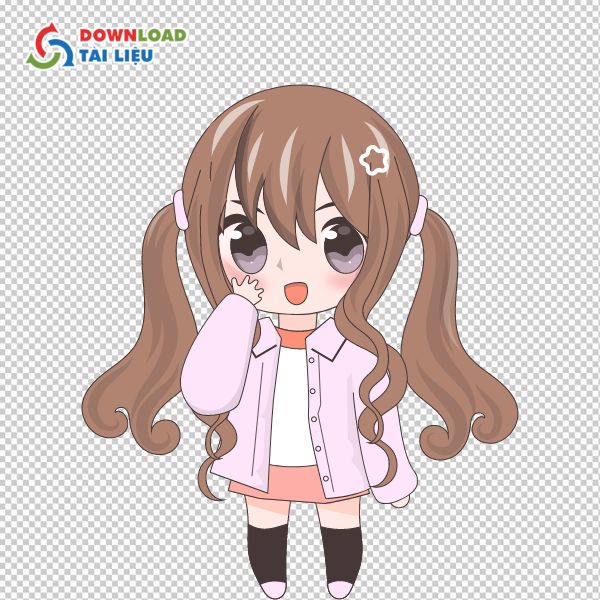 chibi girl vector