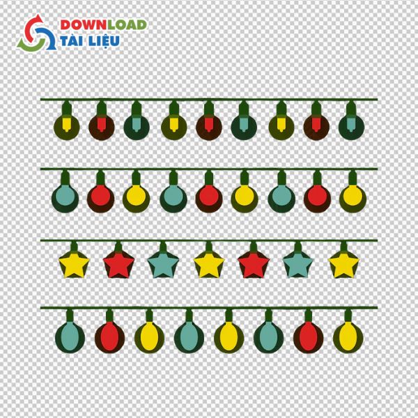 christmas lights vector free