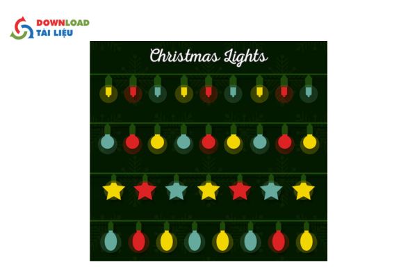 christmas lights vector free