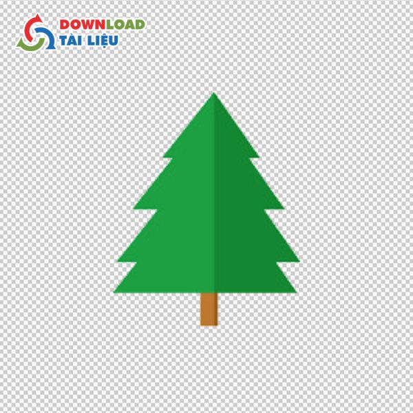 christmas tree simple vector