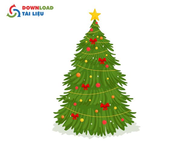 basic christmas tree vector