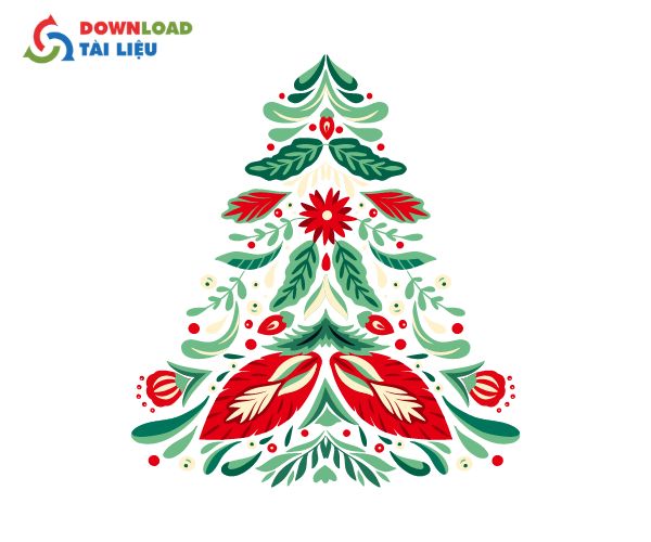 christmas tree vector 7