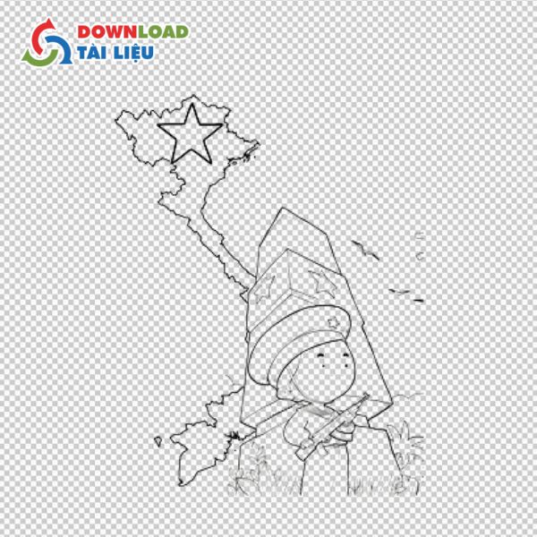 chú bộ đội vector art