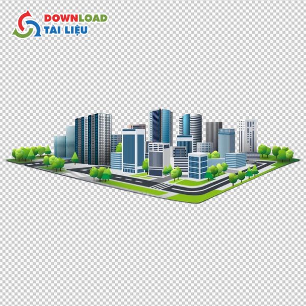 city 3d vector