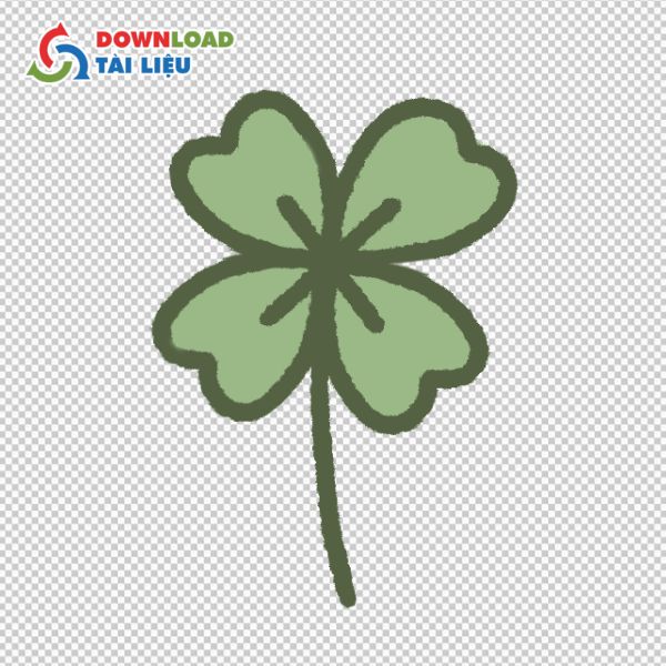 cỏ 4 lá vector free