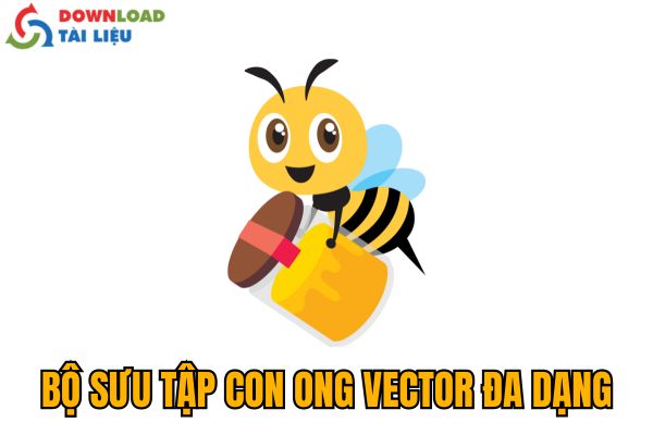 bộ sưu tập con ong vector đa dạng