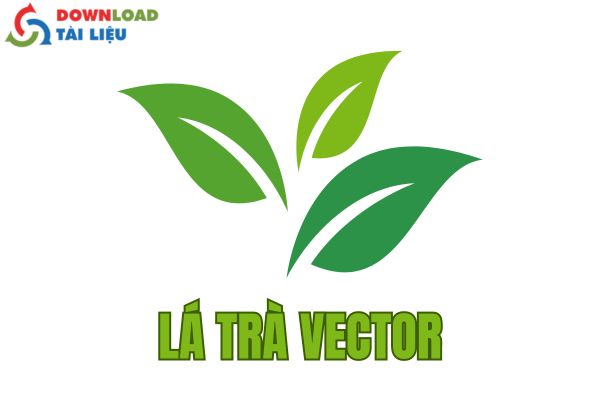 lá trà vector