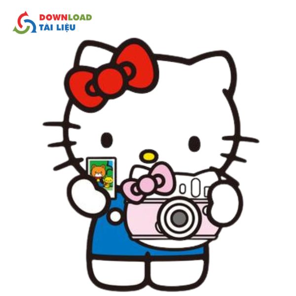 hello kitty background vector