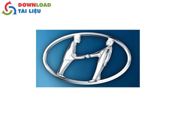 hyundai logo shaking hands