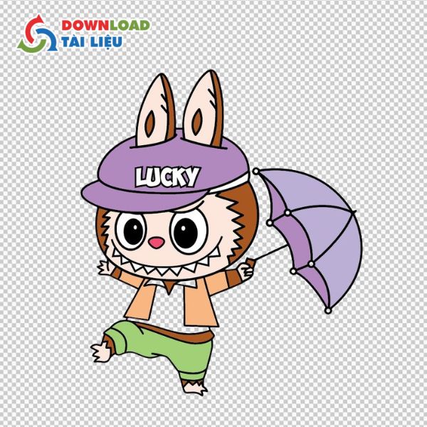 labubu lucky vector