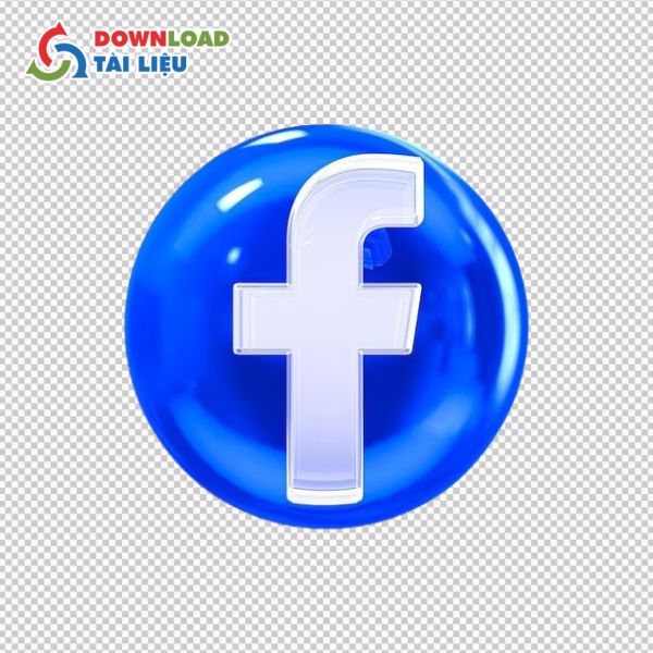 logo facebook 3d