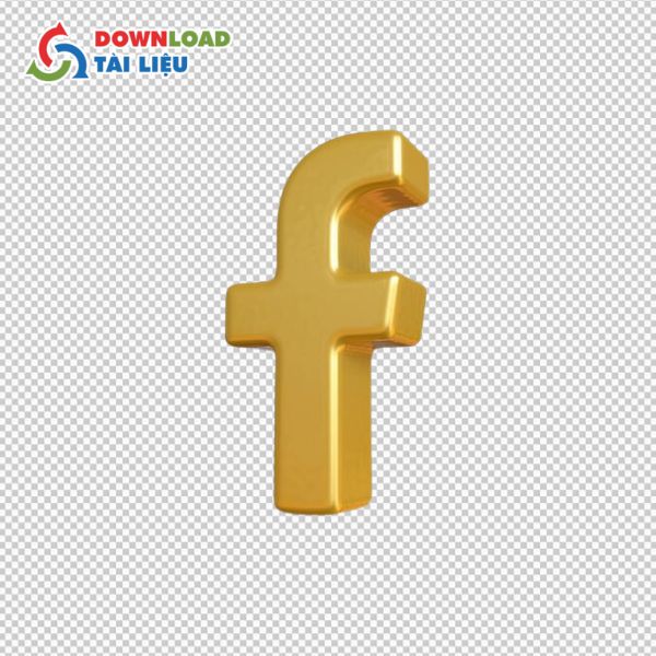 logo facebook gold