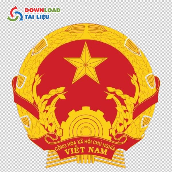 logo quốc huy việt nam vector