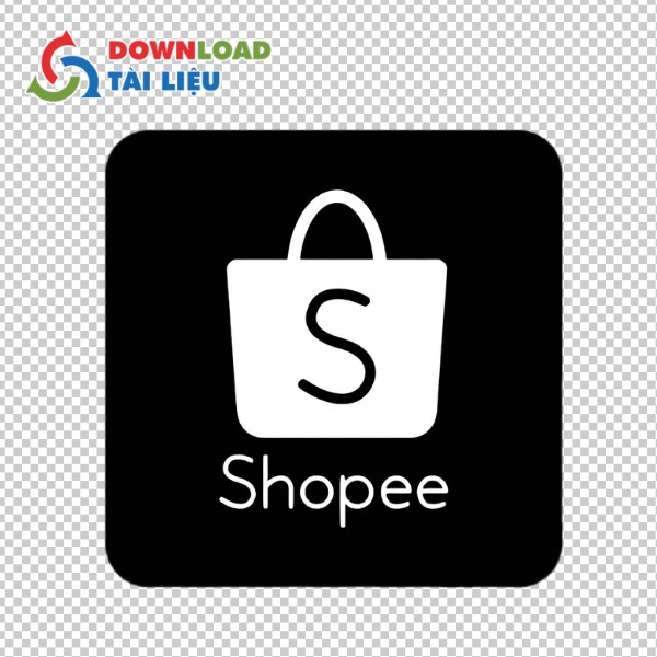 Mẫu Logo Shopee vector phiên bản đen chuẩn thương hiệu – file AI EPS SVG tải ngay