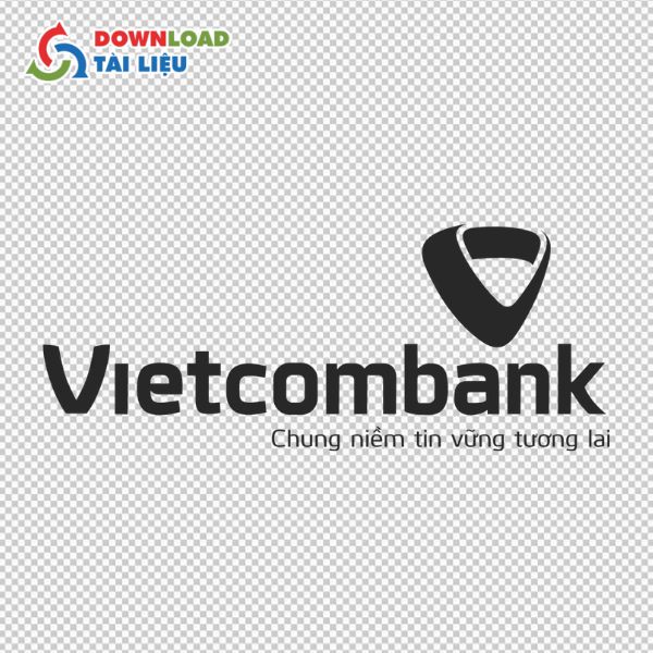 logo vietcombank vector trắng đen