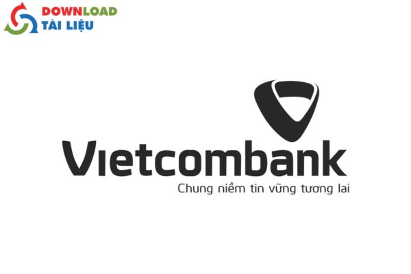 logo vietcombank vector trắng đen