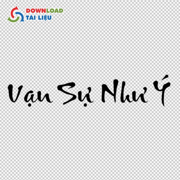 mẫu vector vạn sự như ý thiết kế đơn giản