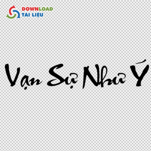 mẫu vector vạn sự như ý thiết kế hiện đại