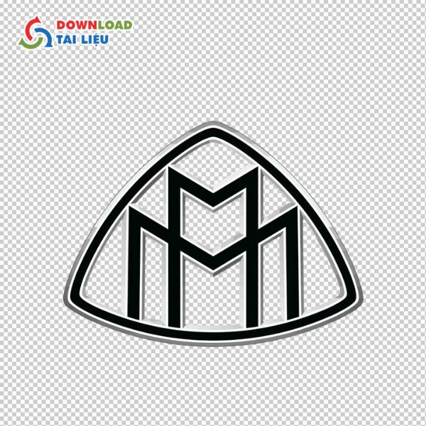 logo maybach màu đen 