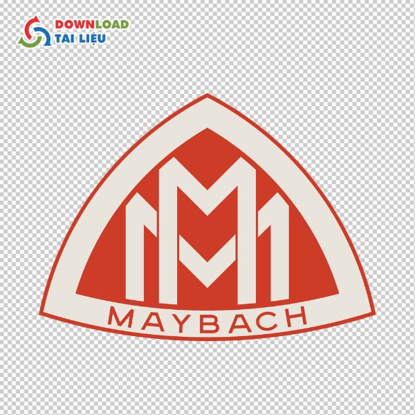 logo maybach màu đỏ 