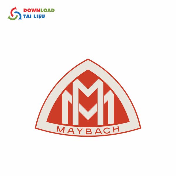 logo maybach màu đỏ 