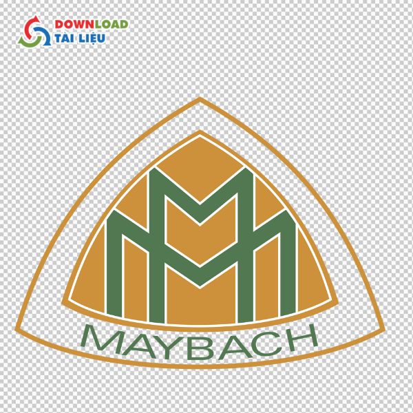 logo maybach họa tiết xanh