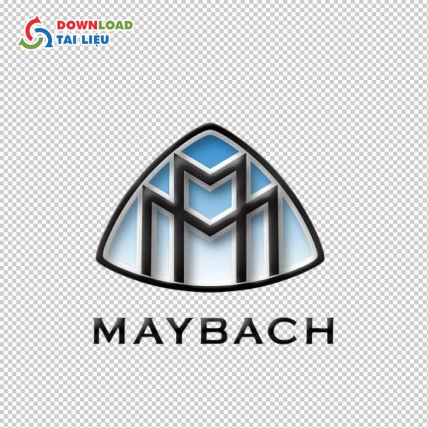 maybach logo màu xanh