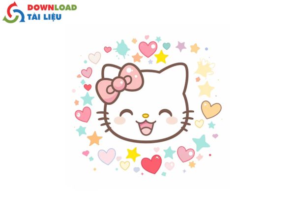 mèo hello kitty vector